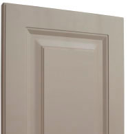 Puerta mueble de cocina lacada 3 Puerta de cocina blanca con marco grueso